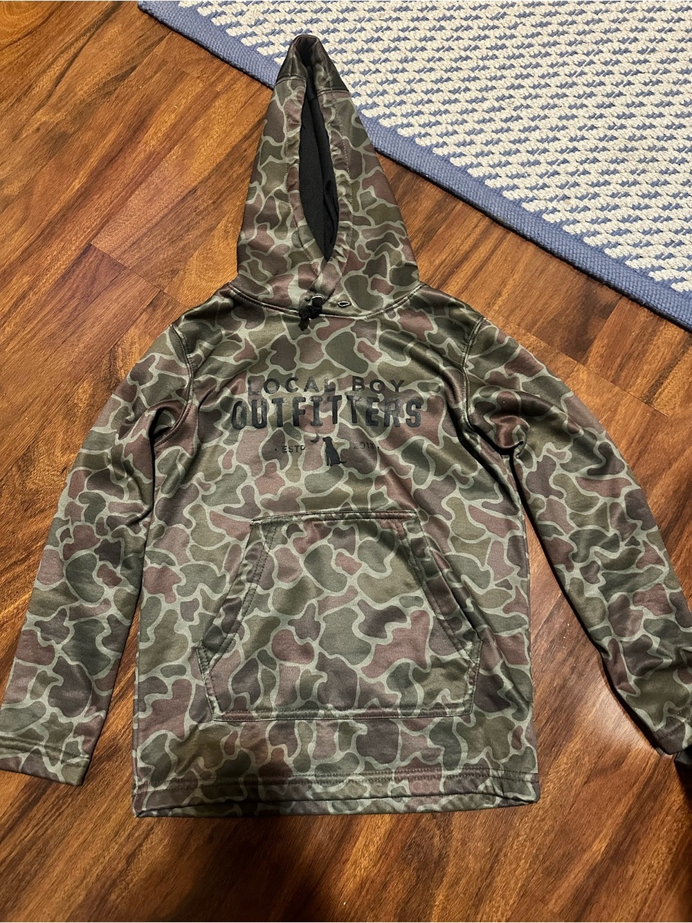 Local Boy Outfitters Kids' Camo Hooded Sweatshirt - Green